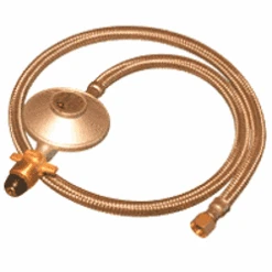 Regulator And Hose S/Steel 1/4 Bsp Swivel X 900mm - Gas Components