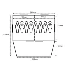 Turbo Lite Tent 380 Cabin Tent -Outdoor Camping Store TurboLiteTent380CabinTentFloorplan