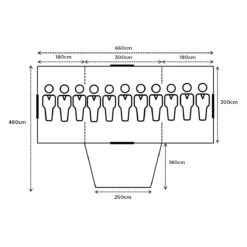 Turbo Lite Twin Tent 300 -Outdoor Camping Store TurboLiteTwinTent300 Floorplan